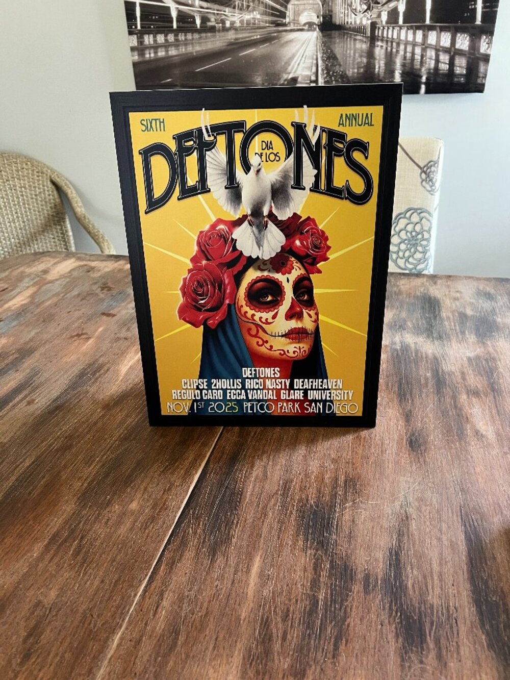 Deftones Dia de los Deftones 2025 12x16 Art Print – Festival Concert Art